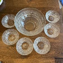 Salad Serving Bowl and 6 Side Bowels - NIB - Photo 2