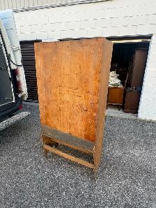 Free delivery antique Vintage Wooden Armoire with Mirror - Photo 8