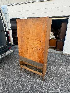 Free delivery antique Vintage Wooden Armoire with Mirror - Photo 9