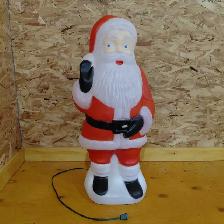 Père Noël illuminé vintage en plastique blow mold 1990