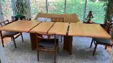 Mid century TEAK TECK Ensemble salle à manger. TRÈS GRANDE table - Photo 4