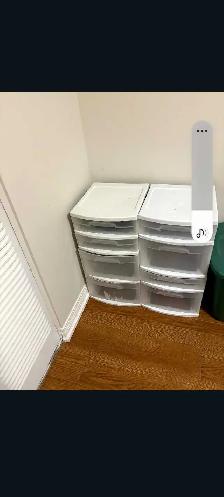 Plastic drawers bin