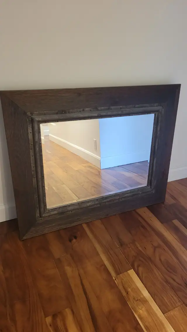 Miroir Bois et métal