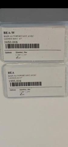 Bain autoportant avec lignes (4) - Photo 3