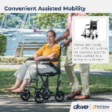 NEW Compact Wheel chair, Narrow Version 17" seat made by DRIVE - Photo 4
