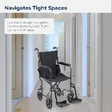 NEW Compact Wheel chair, Narrow Version 17" seat made by DRIVE - Photo 5