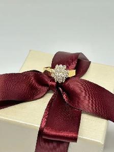 14k Diamond Flower Cluster Ring - Photo 5