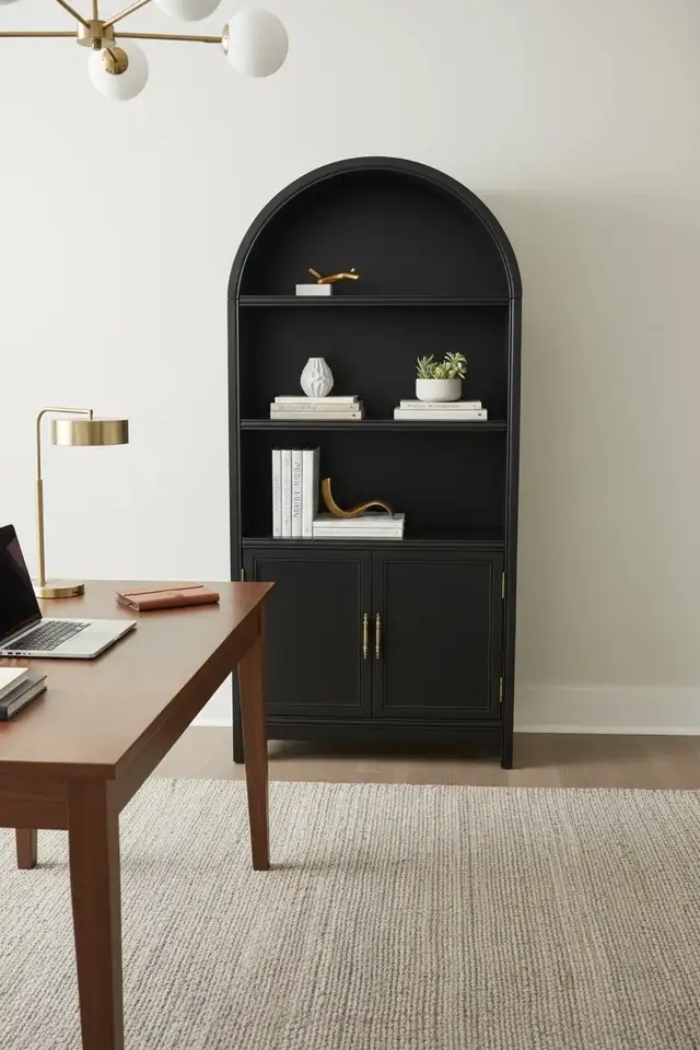 Brand New Arch Top Bar Cabinet with Wine Rack  $269