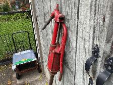 1945 Red Cast Iron & Steel Lever/Piston  Hand Water Pump ! - Photo 3