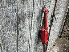 1945 Red Cast Iron & Steel Lever/Piston  Hand Water Pump ! - Photo 4