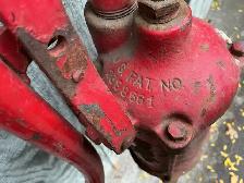 1945 Red Cast Iron & Steel Lever/Piston  Hand Water Pump ! - Photo 5