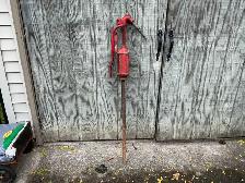 1945 Red Cast Iron & Steel Lever/Piston  Hand Water Pump ! - Photo 6