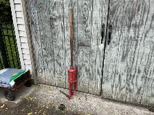 1945 Red Cast Iron & Steel Lever/Piston  Hand Water Pump ! - Photo 8