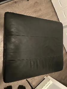 BLACK LEATHER OTTOMANS - Photo 3