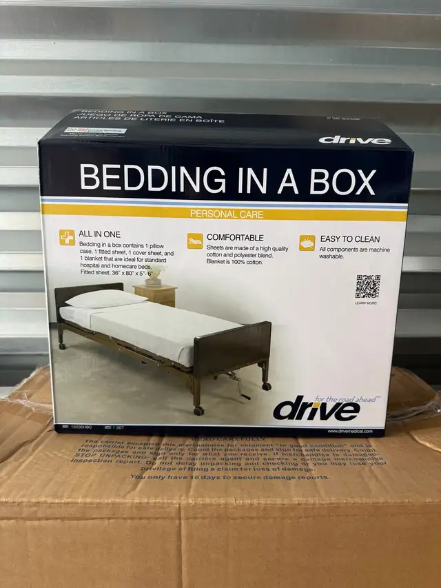 DRIVE MEDICAL BEDDING IN A BOX NEW
