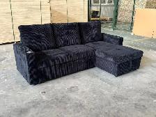 Brand New Corduroy Sleeper Sectional Sofa Bed - Photo 3