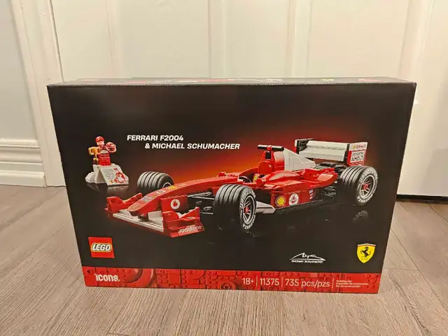 BNIB LEGO Icons 11375 Ferrari F2004 & Michael Schumacher