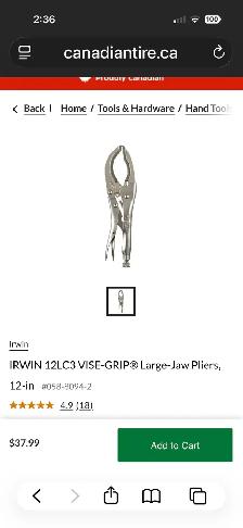 IRWIN 12LC3 VISE-GRIP® Large-Jaw Pliers - Photo 2