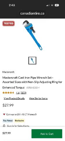 Pipe wrench 14" - Photo 3