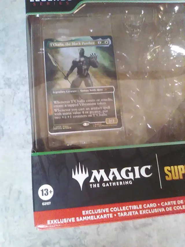 MTG Magic the Gathering Marvel Legends Black Panther Card New