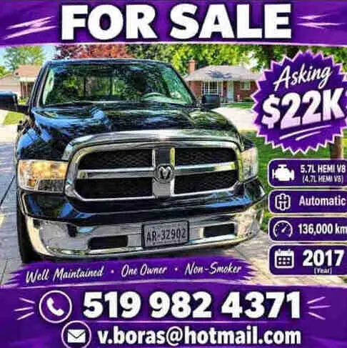 Pickup truck for sale 2017 year