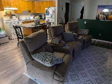reclining sectional 5 piece couch