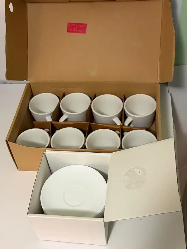 World Porcelana Cups and  Arcorocy Saucers (Set of 8)