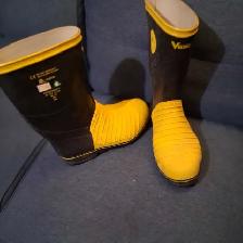 Size 10 CSA Approved Rubber 49er Steel Toe Viking Miner Muckers.