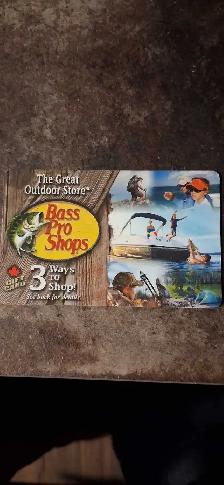 $100 BASS PRO GIFT CARD