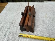 Set of 3 Antique Wooden Hand Molding Planes No Blades ! - Photo 9