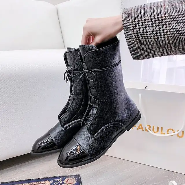 Martin Bottes Mi-Mollet Plateforme Imperméable