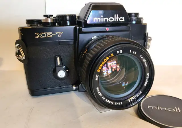 Black Minolta XE-7 - 50mm f1.4 MC Rokkor-X PG