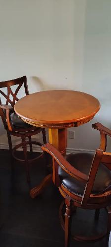 Pub Table/ Dining Table and Chairs Set - Photo 2