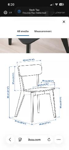 IKEA Lisabo Chair - black - Photo 6