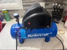 Mastercraft 2 Gal Compressor - 1/3 HP, 100 PSI, Needs Coupler