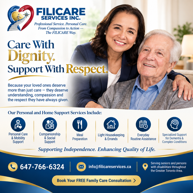 For Seniors and Persons with Disabilities who need home support.