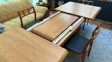 Mid century TEAK TECK Ensemble salle à manger. TRÈS GRANDE table - Photo 3