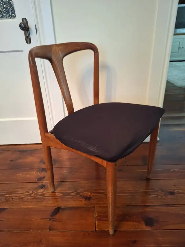 Mid century modern. TEAK TECK. Chaise de salle à manger. Dining