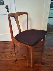 Mid century modern. TEAK TECK. Chaise de salle à manger. Dining