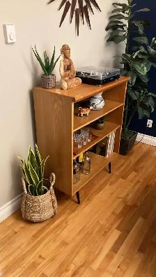 Mid century TEAK TECK. Buffet, vitrine, console disques vinyle, - Photo 4