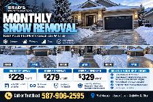 Monthly Snow Removal — Reserve Your Spot for Winter