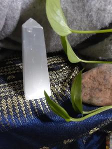 Gorgeous pair of Satin Spar (Gypsum) Wands/Points Reiki, Qi Gong - Photo 8