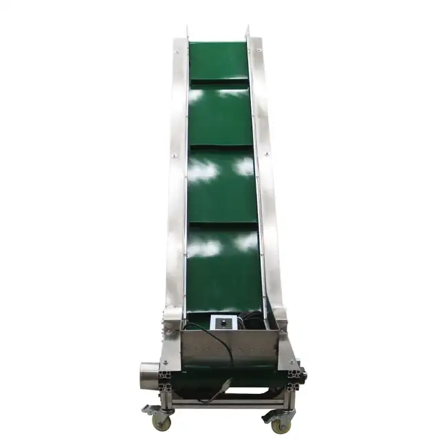 78.7'L x 15.7'W Powered PVC Belt Incline Conveyor 230495