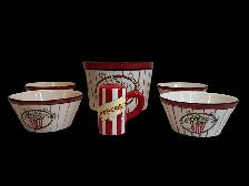 6 pcs. Ceramic Popcorn Serving Set - Photo 3