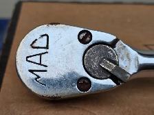 Mac Tools VR15PA 1/2' Drive PEAR Head Ratchet Red Handle 30 Toot - Photo 9