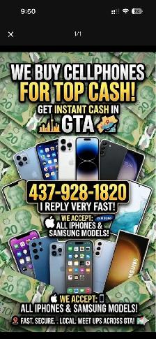 $ INSTANT CASH  FOR IPHONES SAMSUNG PIXEL IPAD LAPTOP