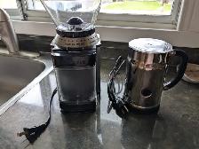 Cuisinart Burr coffee grinder & Nespresso Milk Frother