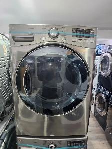 WOW LG 27' Stainless Steel Front-Load Stackable Washer Dryer Set - Photo 5