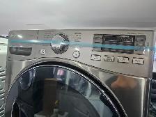 WOW LG 27' Stainless Steel Front-Load Stackable Washer Dryer Set - Photo 6