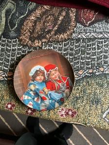9 inch Fireside Dreams plate by Sandra Kuck for sale